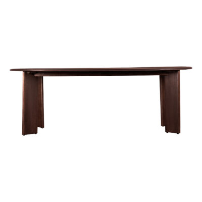 Lewis & Loft Eettafel Lila – Ovaal – 220 x 100 cm – FSC®-gecertificeerd mangohout – Walnoot bruin