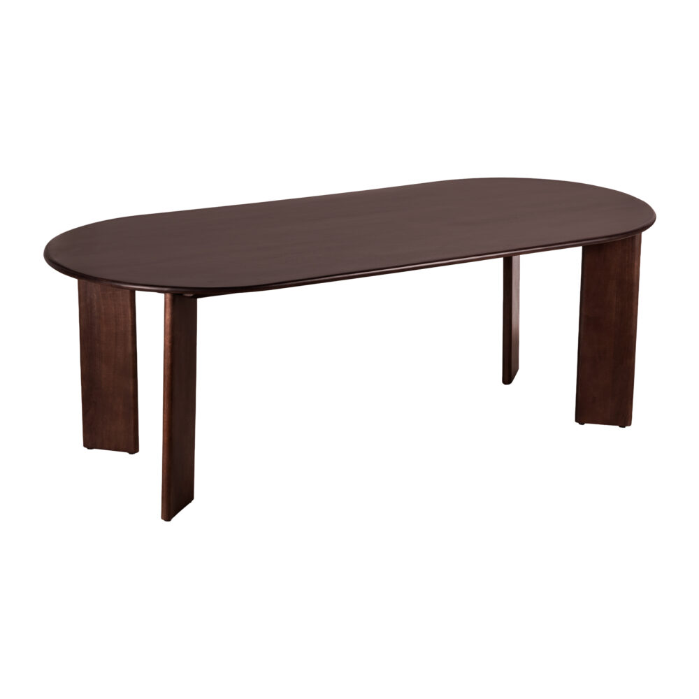 eettafel Lila, eettafel, ovale eettafel, mangohouten eettafel, tafel, Ovale eettafel van 220 cm,