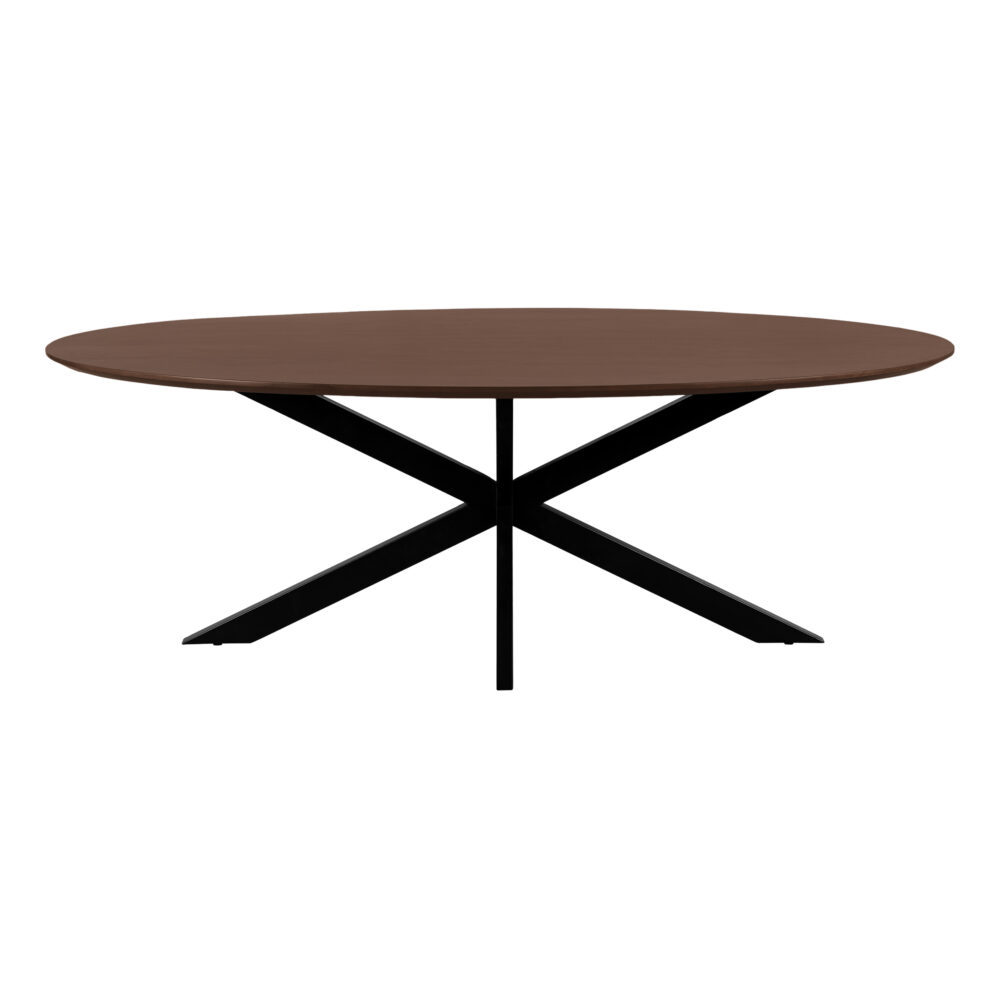 ovale mangohouten eettafel, ovale eettafel, eettafel 220x100, eettafel bruin, Eettafel, tafel,