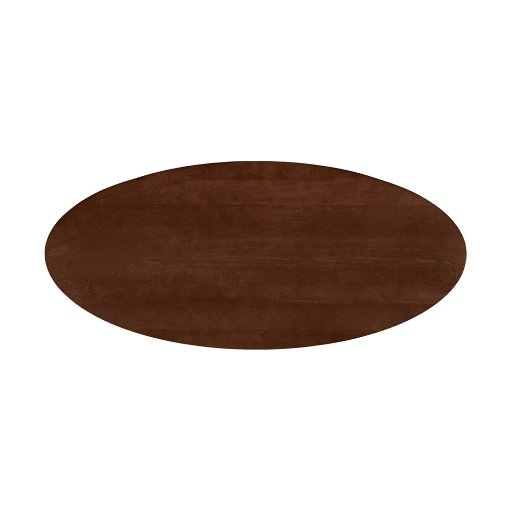 ovale mangohouten eettafel, ovale eettafel, eettafel 220x100, eettafel bruin, Eettafel, tafel,