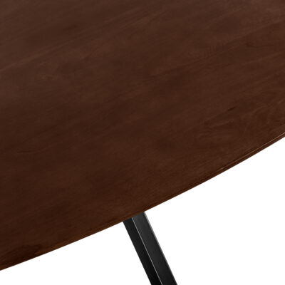 ovale mangohouten eettafel, ovale eettafel, eettafel 220x100, eettafel bruin, Eettafel, tafel,