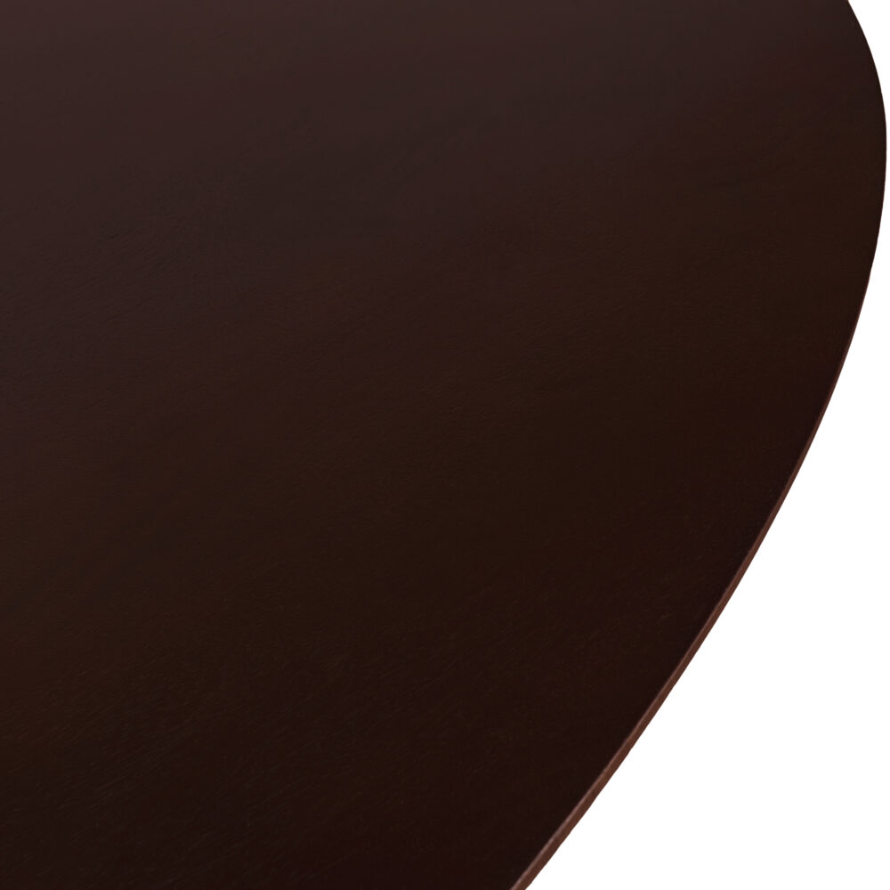 walnoot bruin mangohout, ovale eettafel, eettafel Sofia, ovale eettafel van 220x100 cm, eettafel, mangohouten eettafel, Sofia, ovaal tafelblad van 220x100 cm, tafel, zwarte X poot,