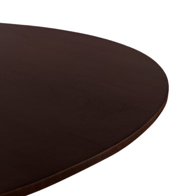 rond tafelblad, eettafel Sofia, eettafel, ronde eettafel van 150 cm, zwarte X poot, Ronde eettafel, tafel, mangohouten eettafel,