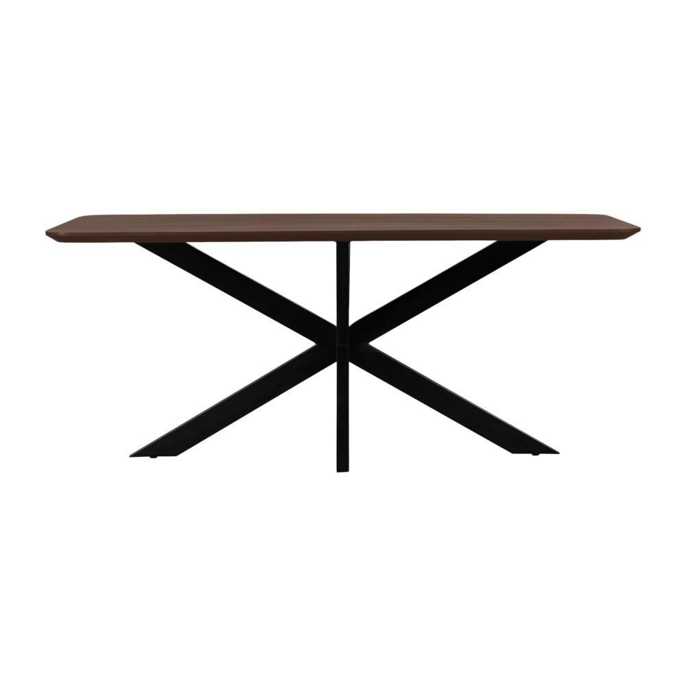mangohouten eettafel, rechthoekige eettafel, eettafel 180x90, eettafel bruin, eettafel, tafel, Rechthoekige eettafel van 180x90 cm,