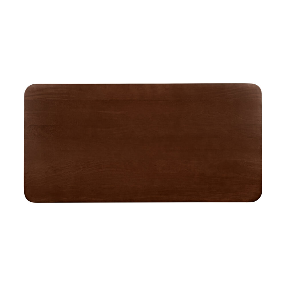 rechthoekige eettafel, eettafel Sofia, bruine eettafel, eettafel 220x110, tafel, mangohouten eettafel,