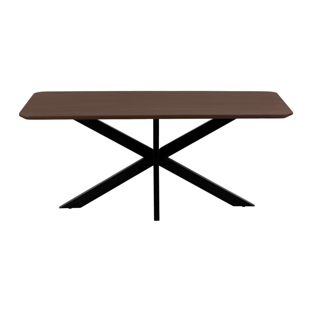 rechthoekige eettafel, eettafel Sofia, bruine eettafel, eettafel 220x110, tafel, mangohouten eettafel,