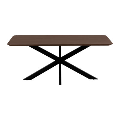 rechthoekige eettafel, eettafel Sofia, bruine eettafel, eettafel 220x110, tafel, mangohouten eettafel,