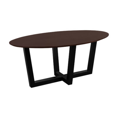 W-poot, eettafel Sofia, eettafel, ovale eettafel, ovale eettafel van 180x90 cm, tafel, mangohouten eettafel,