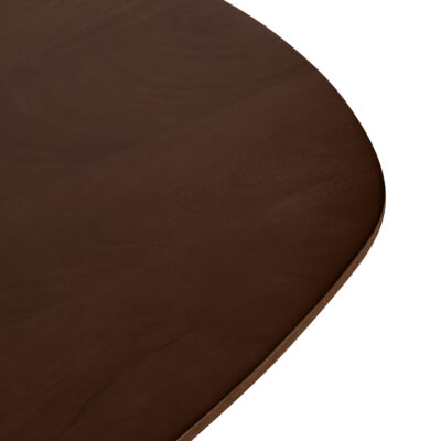 eettafel Sofia, eettafel, tafel, mangohouten eettafel, W-poot, bruine eettafel,