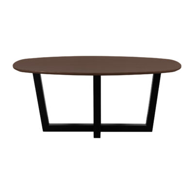 eettafel Sofia, eettafel, tafel, mangohouten eettafel, W-poot, bruine eettafel,