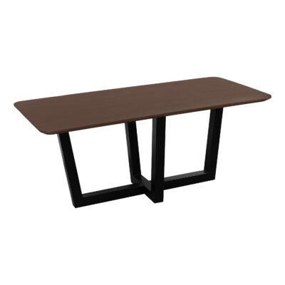 bruine eettafel, eettafel Sofia, bruine rechthoekige eettafel, mangohouten eettafel, eettafel 220x110, tafel, eettafel, rechthoekige eettafel,