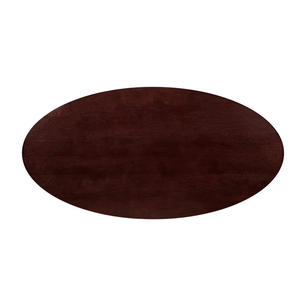 eettafel Sofia, eettafel, ovale eettafel, witte kruispoot, mangohouten eettafel, tafel, Ovale eettafel van 180x90 cm,