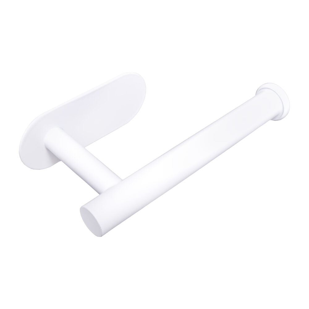 zelfklevende toiletrolhouder Nino, toiletrolhouder, toiletrolhouder Nino, toiletpapierhouder wit, toiletrolhouder wit, wc rolhouder wit, witte toiletrolhouder, toiletrolhouder wit RVS