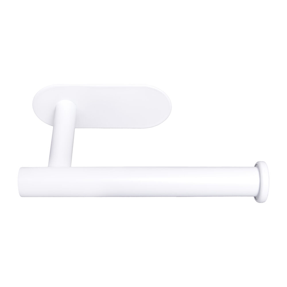 zelfklevende toiletrolhouder Nino, toiletrolhouder, toiletrolhouder Nino, toiletpapierhouder wit, toiletrolhouder wit, wc rolhouder wit, witte toiletrolhouder, toiletrolhouder wit RVS
