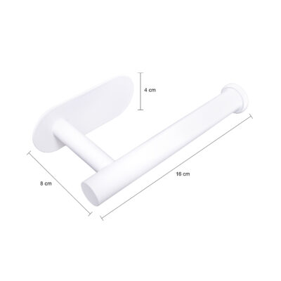 zelfklevende toiletrolhouder Nino, toiletrolhouder, toiletrolhouder Nino, toiletpapierhouder wit, toiletrolhouder wit, wc rolhouder wit, witte toiletrolhouder, toiletrolhouder wit RVS