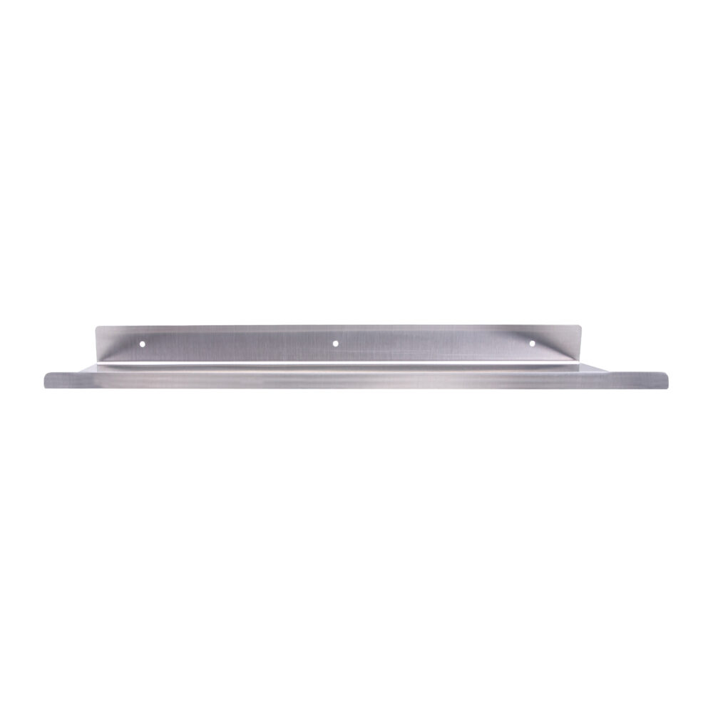 zilveren muurplank, zwevende muurplank, zilver, wandplank, 40x14x5 cm, wandrekje, metalen wandplank, muurplank, wandplankje, plank, zwevende opbergplek.,