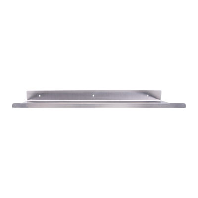 zilveren muurplank, zwevende muurplank, zilver, wandplank, 40x14x5 cm, wandrekje, metalen wandplank, muurplank, wandplankje, plank, zwevende opbergplek.,
