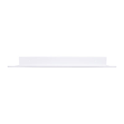 witte wandplank van QUVIO, wandplank, plank, witte wandplank, muurplank, plank aan de muur, zwevende opbergplek, metalen wandrekje