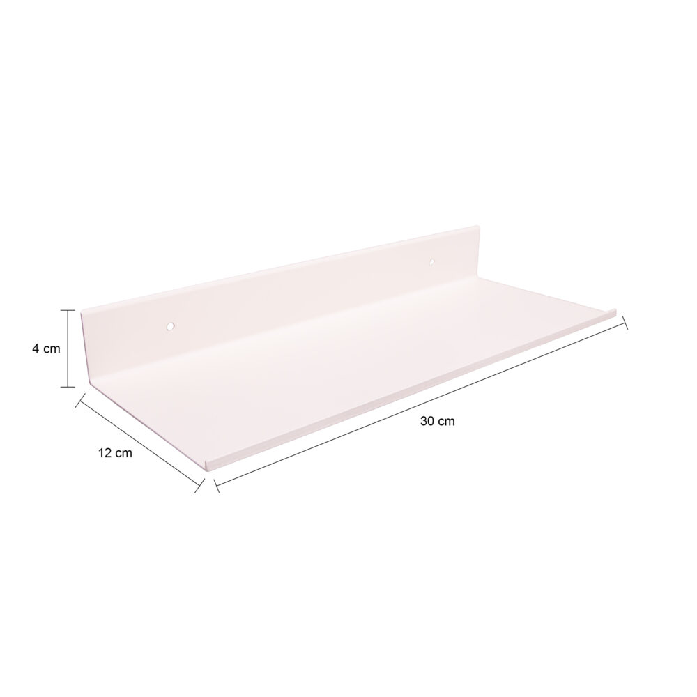 wandplank, beige, wandplank van 30 cm, metalen wandplank, muurplank, wandrekje, metalen wandplank,