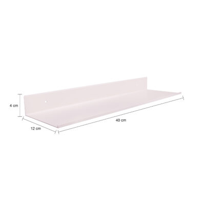 zwevende wandplank beige, plank, Metalen wandplank, wandplank, beige wandplank, zwevende opbergplek, muurplank is 40 cm, muurplank, metalen wandrekje,