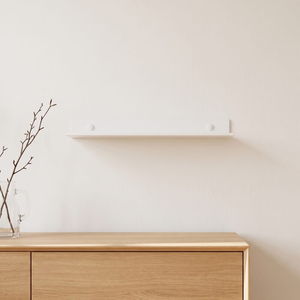 wandplank, beige, wandplank van 30 cm, metalen wandplank, muurplank, wandrekje, metalen wandplank,
