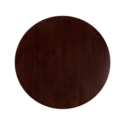 Sofia, eettafel, ronde eettafel van ø150 cm, ronde tafel, tafel, zwarte W-poot, mangohouten eettafel, walnoot bruine, ø150 cm,