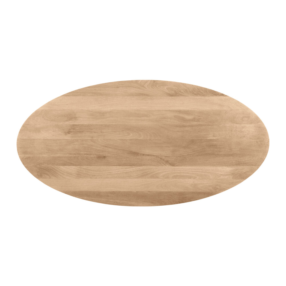 witte kruispoot, eettafel, eettafel Sofia, Witte kruispoot, ovale eettafel, tafel, witte poot, Ovale eettafel van 180x90 cm,