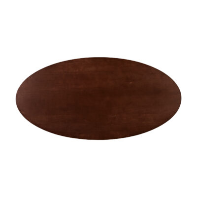 eettafel Sofia, eettafel, ovale eettafel, 180x90 cm, tafel, witte poot, witte kruispoot, Bruine tafel