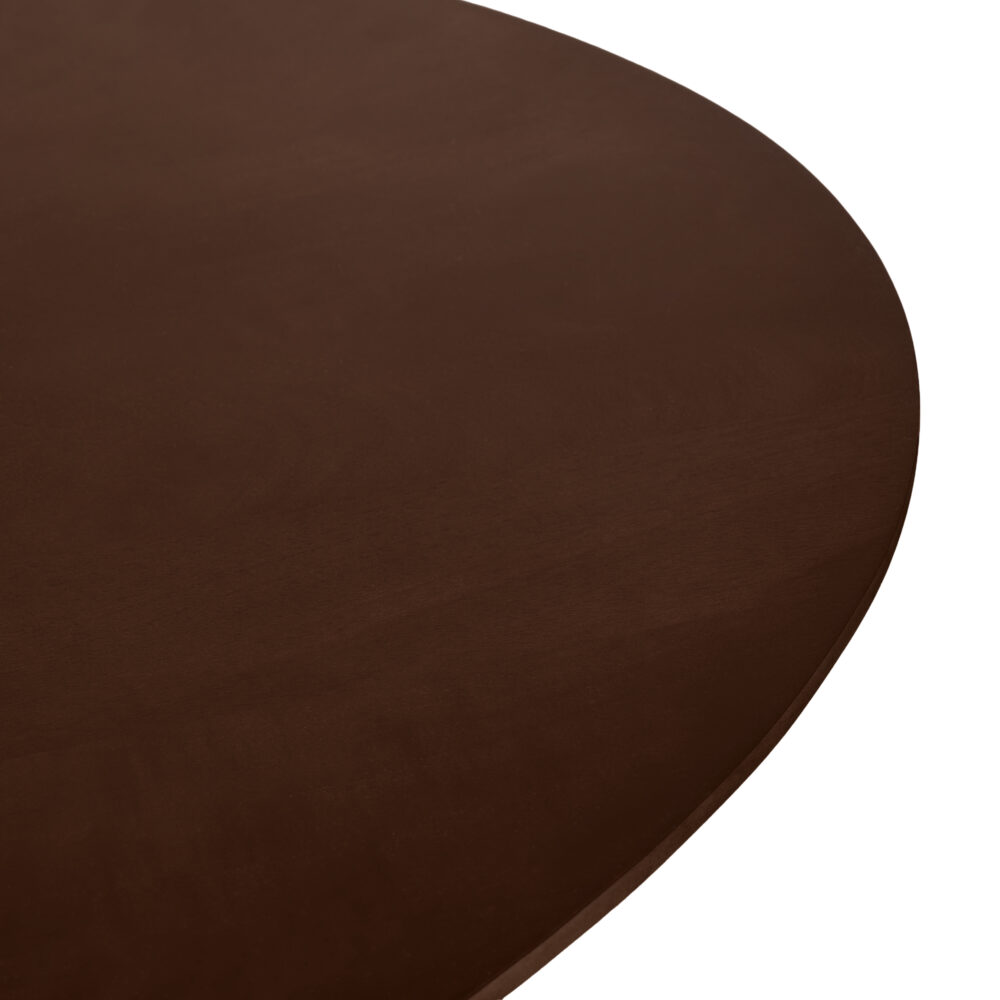 eettafel Sofia, eettafel, ovale eettafel, 180x90 cm, tafel, witte poot, witte kruispoot, Bruine tafel