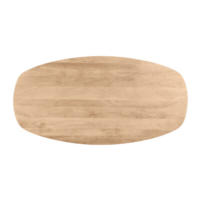 witte kruispoot, eettafel, Witte kruispoot, Deens ovale eettafel, naturel eettafel, 180x90 cm, tafel, witte metalen kruispoot, eettafel Deens ovaal,
