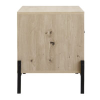 Houten nachtkastje met deur en legplank