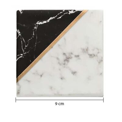 Vierkante glazen onderzetter