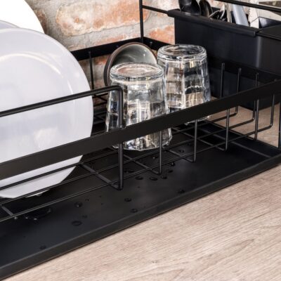 Zwart metalen droogrek