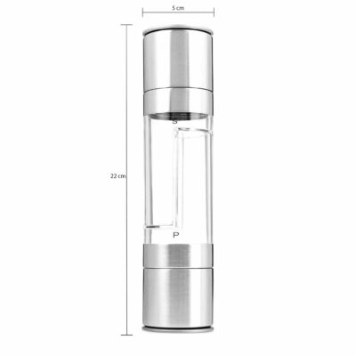 Afmetingen van de peper en zout molen