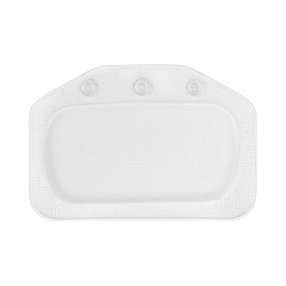 Achterkant wit nekkussen voor in bad