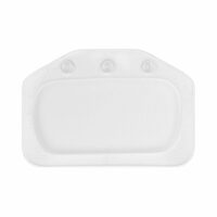 Achterkant wit nekkussen voor in bad