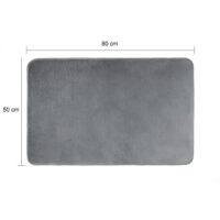 QUVIO vloerkleed van microvezel van 50 bij 80 cm