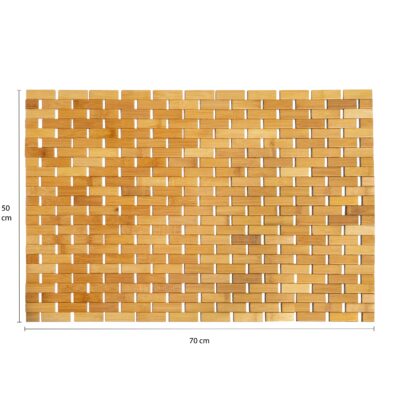 oprolbare badmat van bamboe