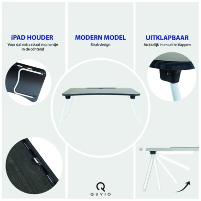 makkelijk in en uit te klappen bedtafeltje