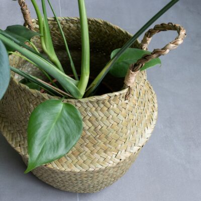 Mand met handvaten voor bloemen