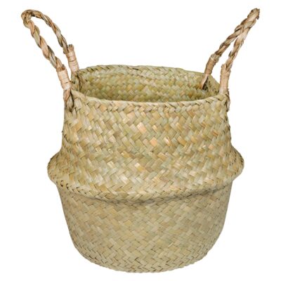 Plantenmand vlas handvaten