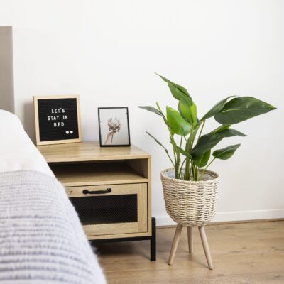 Geweven mand voor bloemen of planten