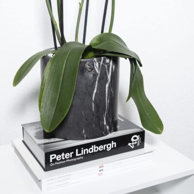 Kermiek marmeren bloempot