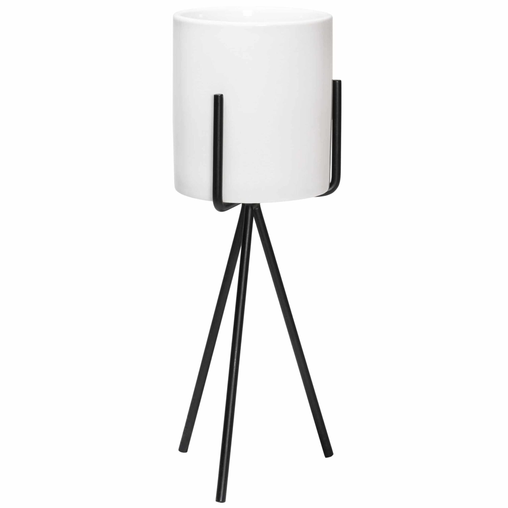 QUVIO Bloempot met metalen driepoot - Diameter 8,5 cm