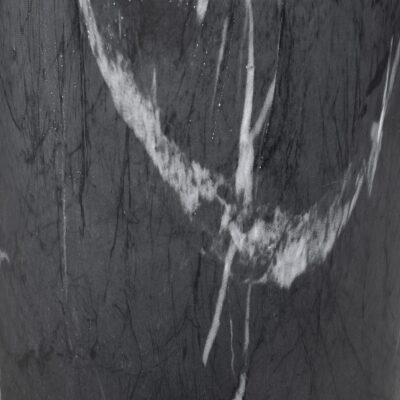 Bloempot zwart marmer