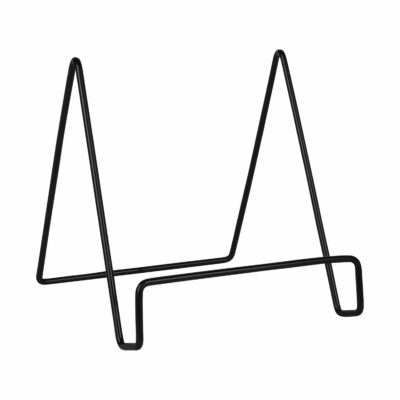 zwart metalen rekje voor tablet of boek