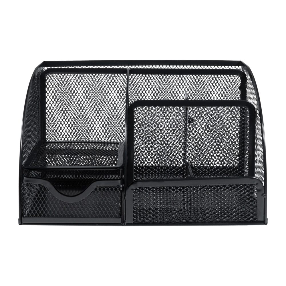 Bureau organizer van zwart draadstaal