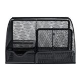 Bureau organizer van zwart draadstaal