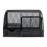 Bureau organizer van zwart draadstaal