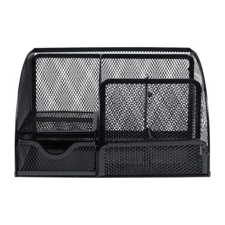 Bureau organizer van zwart draadstaal